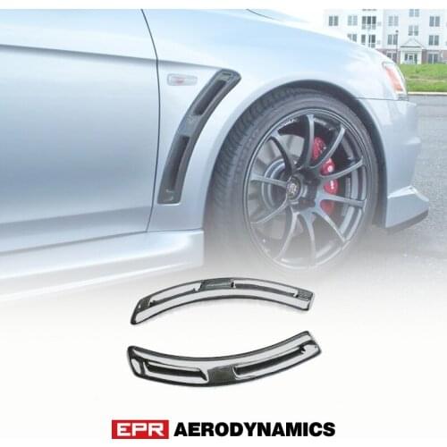 Car Styling For Mitsubishi Evolution EVO 10 V-Style Carbon Fiber Front Fender Vent
