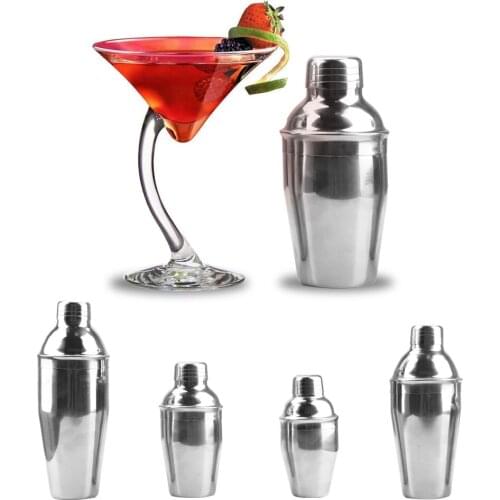 Barware Stainless Steel Cocktail Shaker 1PC Professional Boston Martini Cocktail Wine Mixer 250/350/550/750ml Party Bar Tools