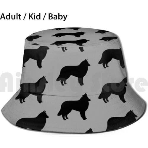 Belgian Tervuren Silhouette ( S ) Sun Hat Foldable UV Protection Belgian Tervuren Belgian Shepherd Tervuren Terv