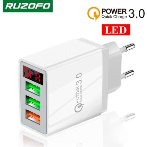 Quick Charger 3.04.0 USB Charger For iphone Samsung Tablet EU US Plug Wall Mobile Phone Charger Adapter Fast Charging Adapter