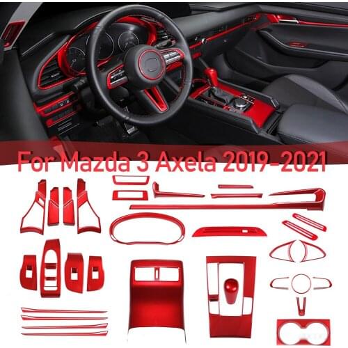 For Mazda 3 Axela 2019 2020 2021 Interior Modification Central Control Gear Decoration Sequin Stickers Car Interior Accessories