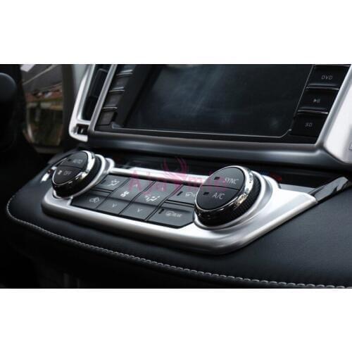 For Toyota RAV4 XA40 2016 2017 2018 Chrome Car Styling Interior Vent Cover Trim AC Outlet Panel Accessories