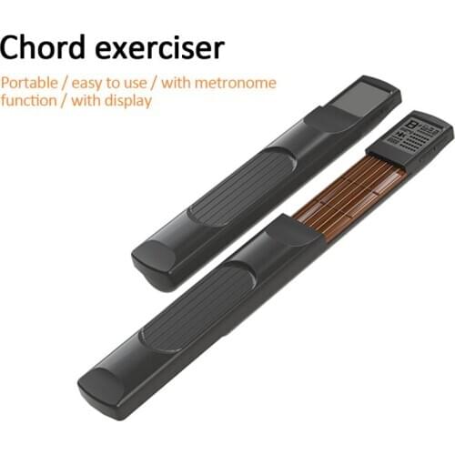 Electric Guitar Practice Tools Portable 6-Tone Pocket Guitar Gadgets Aerial Guitar Finger Exerciser display of Fingering #SD