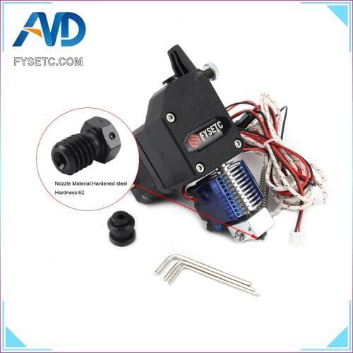 BMG Extruder v6 Hotend Dual Drive Extruder With PT100 Sensor Harden Nozzle For Wanhao D9 CR10 Ender 3 Anet E10