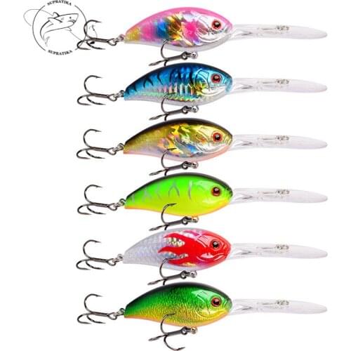 Diving Depth 2-4M Anti-Corrosion Bionic Fishing Lure Hard Bait 11cm/18.5g Artificial Floating Crank Plastic Fishing Bait