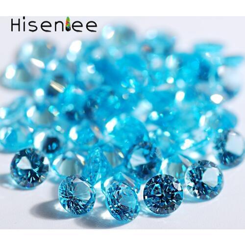 AAA Grade Aquamarine Pointback Clear CZ Zircon Crystal For Luxurious womens clothing / jewelry art DIY Charming Gem