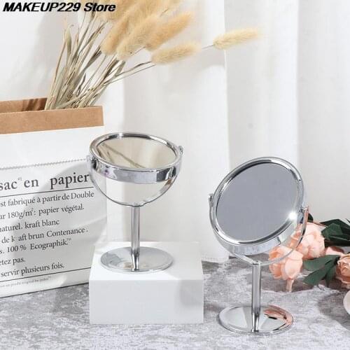 1pc Makeup Compact Mirror Magnification Tabletop Vanity Table Round Mirror Double Sided Makeup Tool