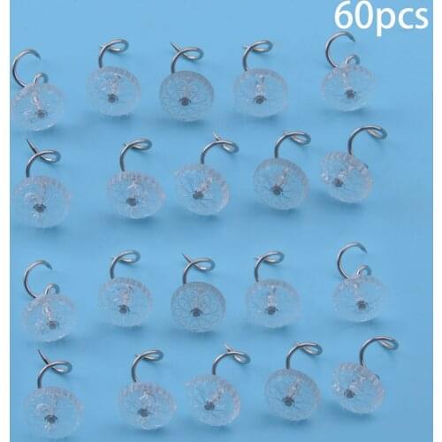 Clear 60Pcs Headliner Repair Round Pins Kit Fit For Interior Upholster Car Truck Auto Home Sofa
