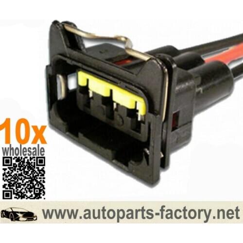 Longyue 10pcs 3 way Bulb Connector Conector For 3 VIAS BULB RAD VW C/AR ETE7988