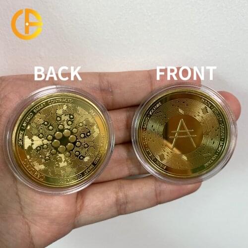 Original Coins Cardano Coin Crypto Coin Cryptocurrency Great Gift Silver Coin Art Collection Physical Commemorative Coin