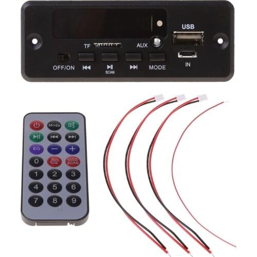 DC12V Digital Bluetooth MP3 Decode Board with 2*3W Amplifier Mini USB Aux IN Car DIY Audio Module