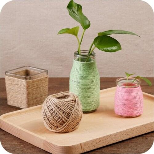 Wholesale Handmade Material Twine Household Color Binding Jute Rope Photo Wall Retro Wind DIY Decorative Woven Fine Linen Ropes