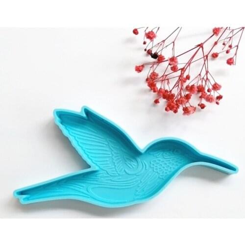 Birds Shaped Coaster Epoxy Resin Mold Cup Mat Silicone Mould DIY Crafts Home Decorations Casting Tools N2UE