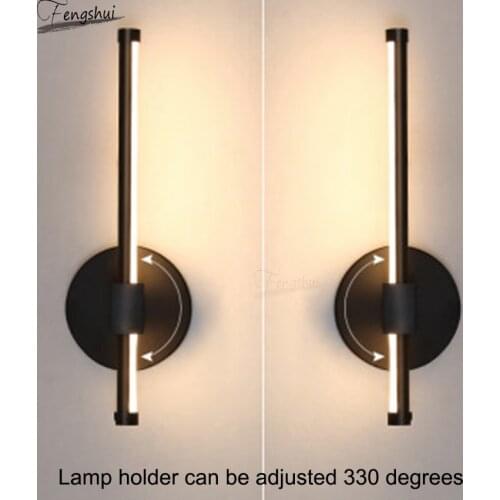 Postmodern Simple Rectangle LED Aisle Stairs Spin Wall Lamps Fixtures Nordic Living Room Sconces Bedroom Decor Lights Luminaria