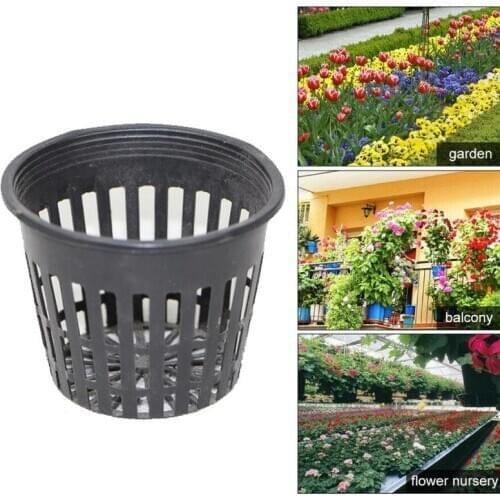 1pc Mini Grid Succulent Planting Pot Heavy Mesh Potted Net Cup Basket Hydroponic Aeroculture Planting Growth Clone
