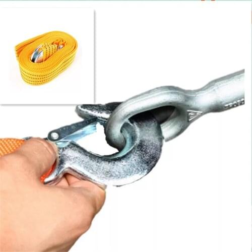 4M heavy-duty 3 ton car tow rope with hook road rescue is suitable for Buick Cadillac Chevrolet Opel Astra VAUXHALL MOKKA Zafira