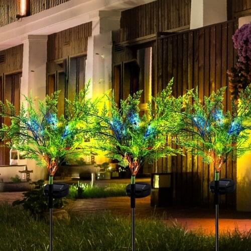LED Solar Light Outdoor Simulation Flower Solar Eucalyptus Lawn Plug Garden Light Lawn Lamp