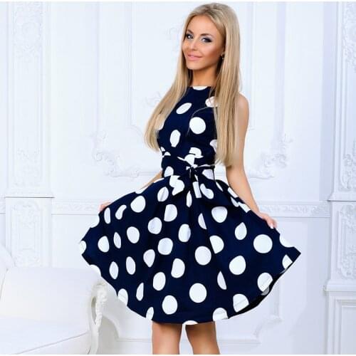 Yoarbaful Summer Polka Dot Dresses