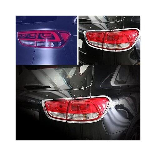 Rear Tail Light Decorative Trim For Kia Sorento L 2015 ABS Chrome 8PCS