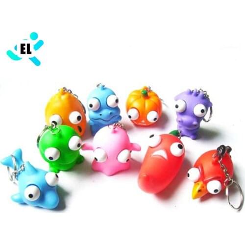 Hand Grips Anti Stress Ball Animal Vent Toy Novelty Products Fun Antistress Extruding Big Raised Eyes Doll Keychain Squeezing