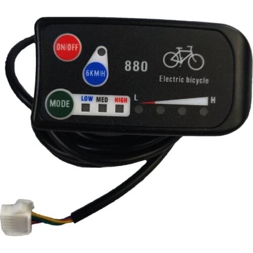 Electric Bicycle Display 24V 36V 48V Ebike Intelligent Control Panel Lcd Display LED880 Waterproof for KT Controller