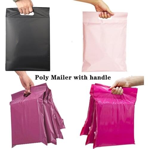 10pcs Portable Purple Tote Express Courier Pouches Self-Sealing Adhesive Thick Poly Envelope Plastic T-shirt Gifts Mailing Bags