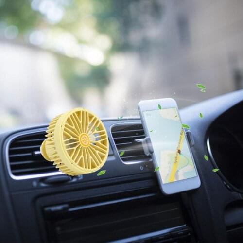 12V 24V 360 Degree 3 Speeds All-Round Adjustable Car Fans Auto Air Vent Clip Fan With 3 Speeds Cooler Air Car Fan MacaroColorful
