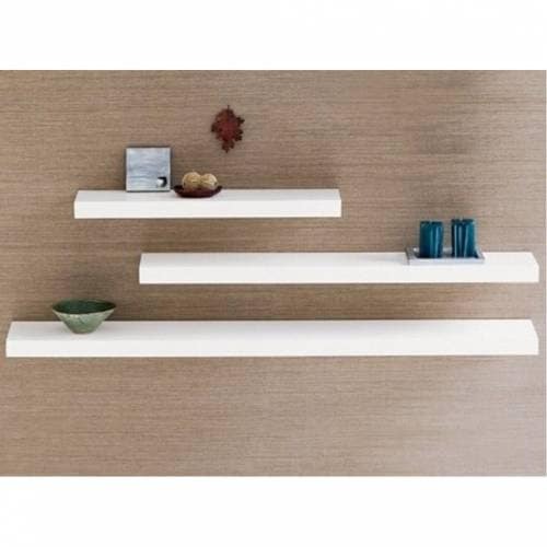 3 'DECORATIVE WALL SHELF WHITE