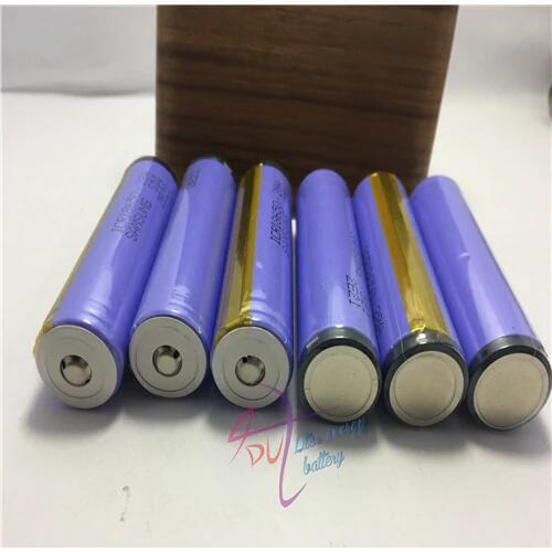 6pcs/lot ) 28A ICR18650-28A SDI 18650 2800mah 3.7V Battery cell button top with protected
