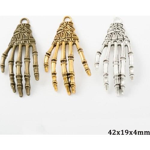 6PCS/Lot Gold Color Alloy Hand Charms For DIY Bracelet Jewelry Making DIY Jewelry Findings Fashion Necklaces 2021