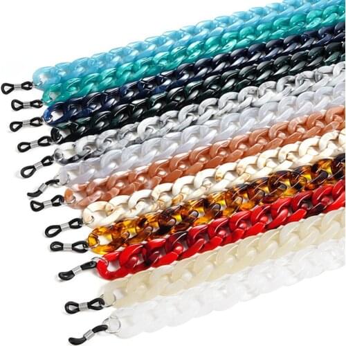 Acrylic Glasses Strap Wide Sunglasses Chain Necklace Spectacle Lanyard Holder Cord
