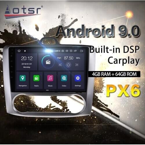 For Ford Focus 2004-2011 Car Multimedia Radio Player Stereo Android 9.0 DSP 9 inch IPS Screen Audio Navigation WIFI BT head unit