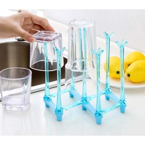 Safe Newborn Baby Bottle Drying Racks Infant Feeding Shelf Healthy Bottle Drainer Tree Shape Multi-function Bottle Dryer