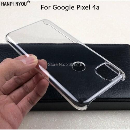 For Google Pixel 4a Pixel4a 5.81" New Hard PC Case Ultra Thin Clear Hard Plastic DIY Cover Protective Skin
