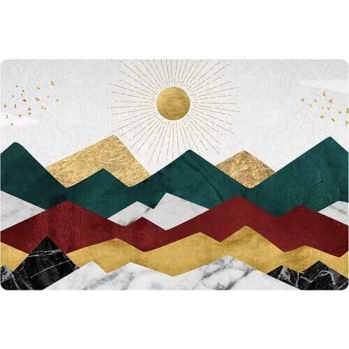 Abstract Sun Mountain Peak Sunshine Paint Pattern Laptop Case For MacBook Retina Air 11 12 13.3 New Pro 15.4 16 inch Cover shell