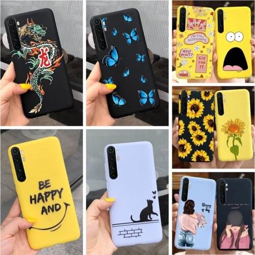 For Xiaomi Mi Note 10 Lite Case Redmi Note 10 Cover Cute Fashion Cartoon Phone Case For Xiaomi Redmi Note10 Mi note10 Lite Coque