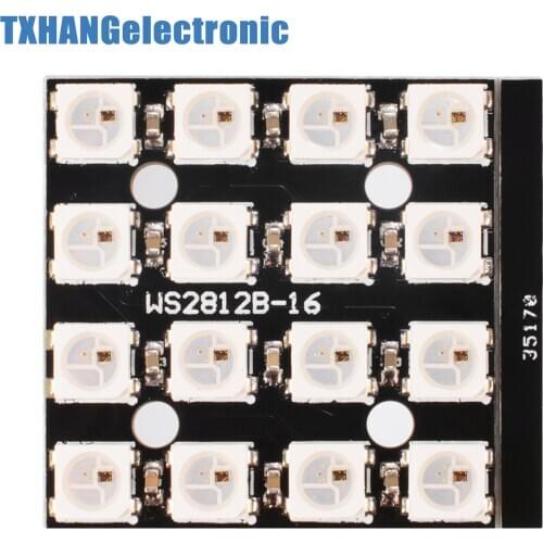 RGB LED 4x4 16Bit WS2812 5050 RGB LED + Integrated Drivers diy electronics