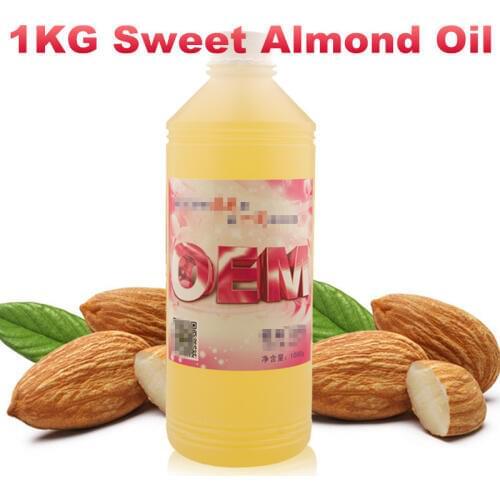 SPA Almond Sweet Oil Essential Natural Organic Oils 1000ml 1kg Free Shipping Prunus Amygdalus Dulcis