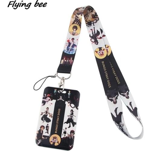 Flyingbee X1639 Anime Neck Strap Lanyard For Keys ID Card Gym Mobile Phone Straps USB Badge Holder DIY Hang Rope Lariat Lanyard