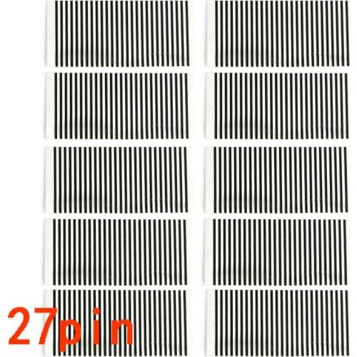 10PCS/lot Zebra Stripes Flexible Cable Train Paper For 27pin SHER-KHAN mobicar 1/2 LCD Display 27 PIN Remote Key