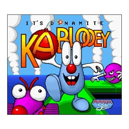 Kablooey USA Version 16 bit Big Gray Game Card For NTSC Game Player
