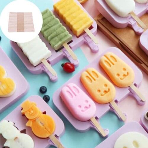 Summer Silicone Healthy Ice Cream Mold Cute Animal Shape Jelly Ice Machine DIY Food Supplement Tool Popsicle Stick Hot Sale
