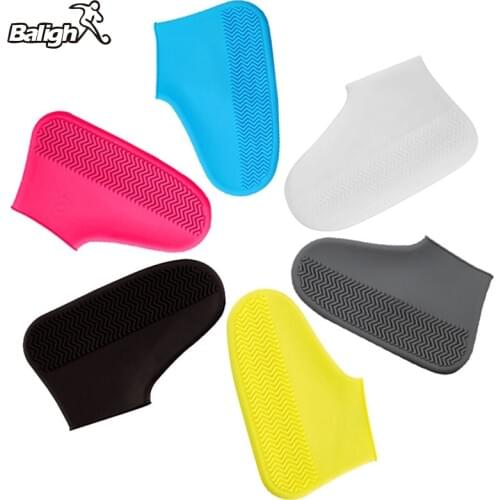 Balight Reusable Rainproof Shoes Covers Silicone Washable Wear-Resistant Shoes Covers Waterproof Rain Boots For Adult Kids
