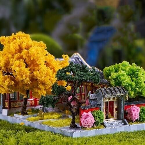 Diy Miniature Dollhouse Kit Little House Metal Model Building Chinese Courtyard Collect Toy New Years Gift Doll House For Adult