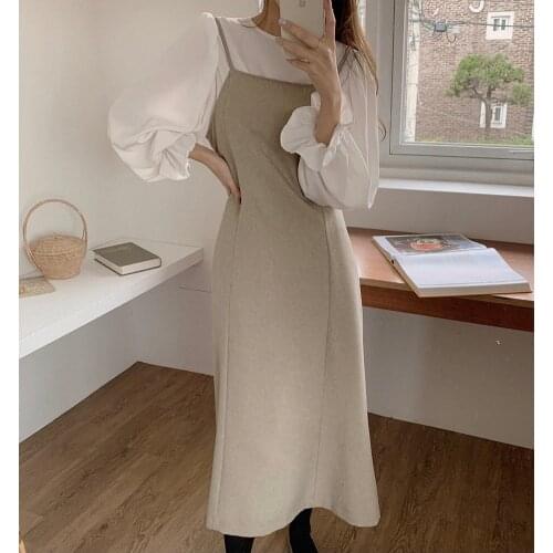 New S XL Spring summer 2 piece suit Sleeveless black Vintage Women Dresses Female Girls Dress suits V neck Robe Femme Vestido