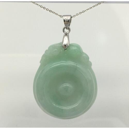 Wholesale new natural stone 100% AA pendant Tibetan silver necklace good luck 45 inches around 20MM