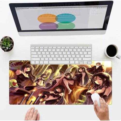XGZ Personalized Sexy Girl Anime Rubber Mouse Pad Large Game Mouse Pads Player Notebook Fast 400X700X3MM Gaming PC Mouse Mats