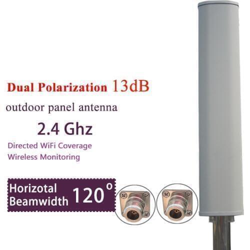 Networks 2x2 MIMO BaseStation Sector Antenna - Range UHF 2.30 GHz to 2.70 GHz - 13 dBi sector antenna