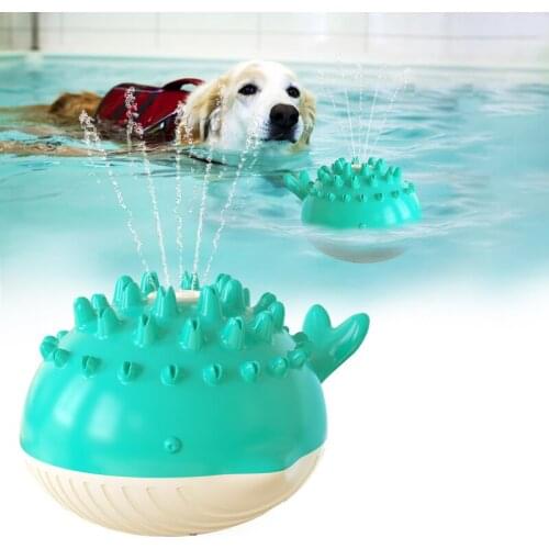 Pet Grind Teeth Spray Floating Bathtub Durable Dog Toys Swimming Pool Supplies Dog Swimming Supplies Durable Toys