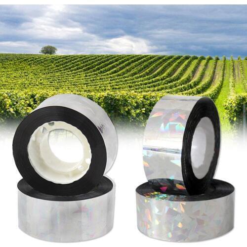 80M Flash Reflective Bird Scare Tape Audible Repellent Fox Pigeons Repeller Ribbon Deterrent Tapes 2.4CM Orchard Pest Control